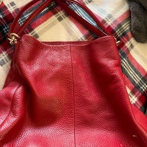 Red couch purse